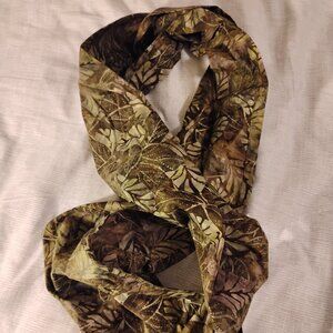 Infinity Scarf (Etsy) - floral, leaf pattern